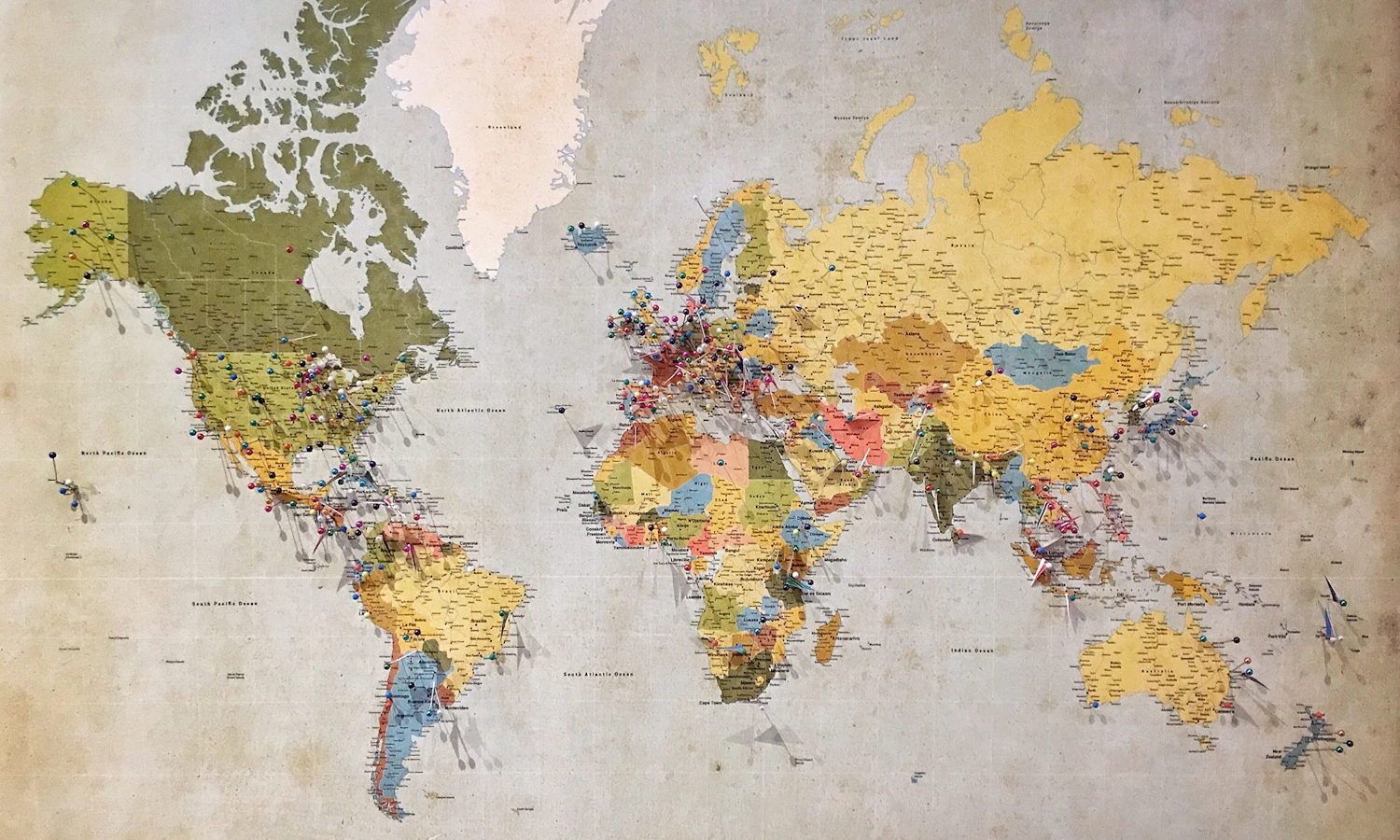 Real city map used to plan location pages for local SEO
